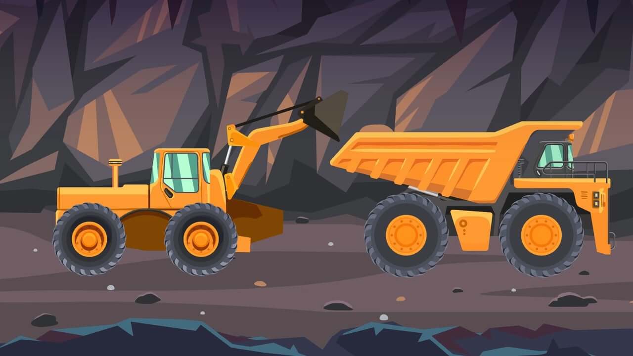 mining trucks video